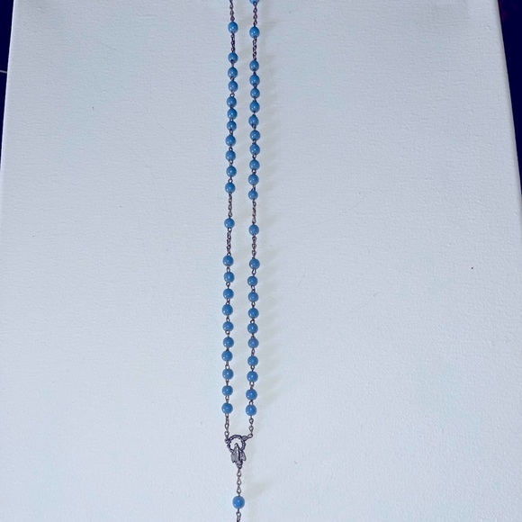 Rosary Beads Blue 💙 Authentically Vintage - Picture 4 of 10
